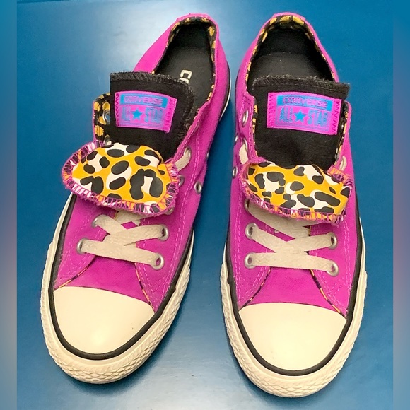 Women’s 7 EU 37.5 Converse All Star Chuck Taylor Double Tongue Patterned Shoes - Picture 1 of 16